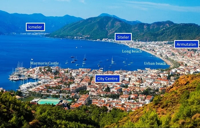 Marmaris şehir merkezi